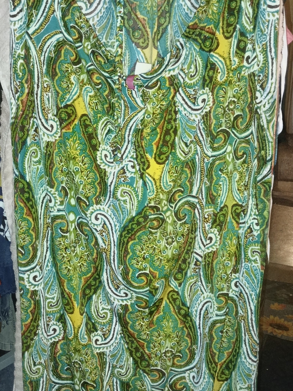 Women’s Green Paisley Maxi Dress